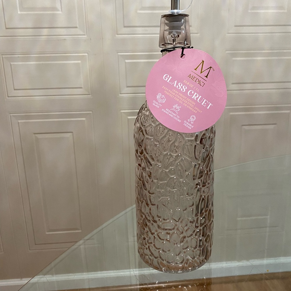 Medici Textured Glass Cruet